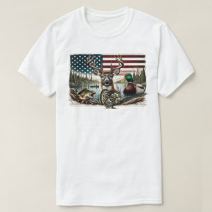 Camiseta Ciervos y país USA