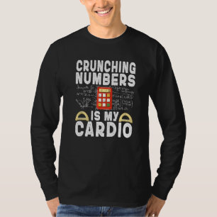 Camiseta Cifrar números es mi escuela de cardio enseñando a