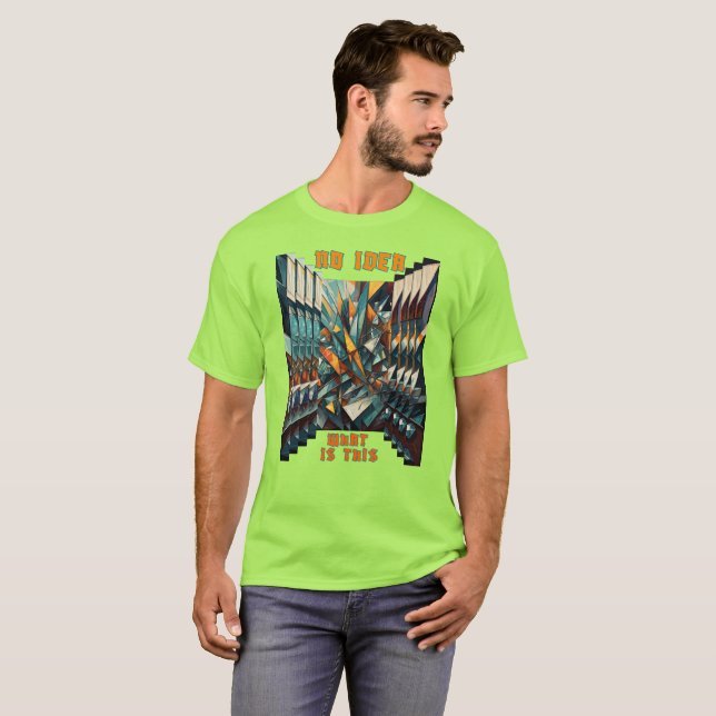 Camiseta Cifras abstractas con efecto mariposa (Anverso completo)