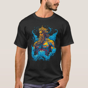 Camiseta Cifras de Dios griego Poseidon Mythology Neptune