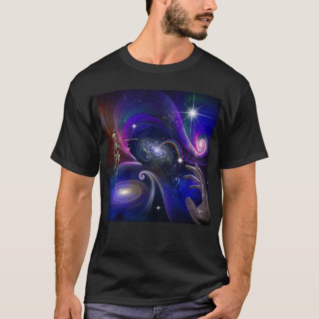 Camiseta Cifras esqueléticas en cosmos (Anverso)