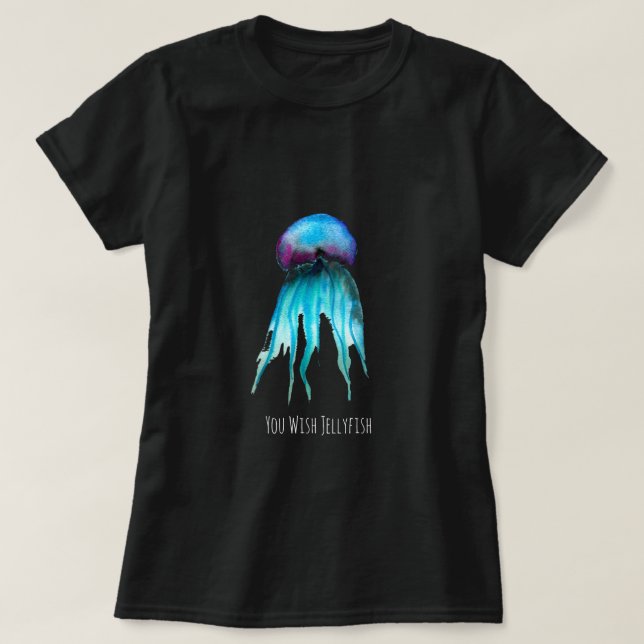 Camiseta Cifras marinas de medusas acuáticas (Diseño del anverso)