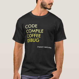 Camiseta Cifre compilan el café eliminan errores de la