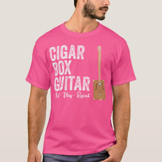 Camiseta Cigar Box Guitar Builder Guitarra Reproductor De G