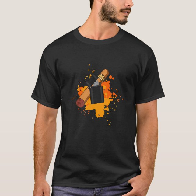 Camiseta Cigar Smoker Cuban Cigar Vintage (Anverso)