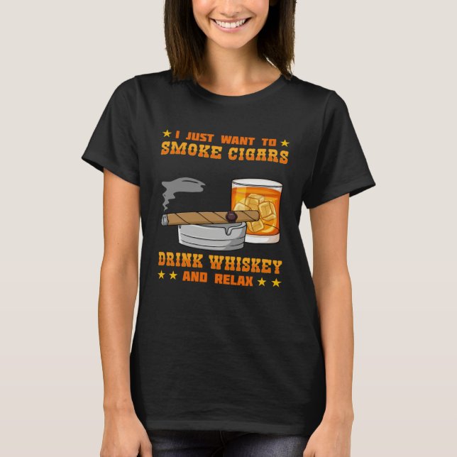 Camiseta Cigar Smoker Smoking Quotes   3 (Anverso)