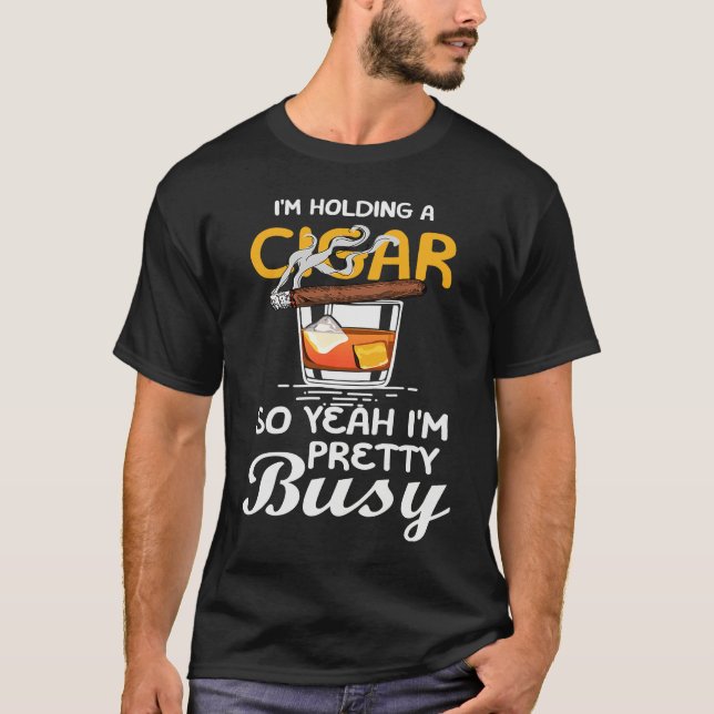 Camiseta Cigar Smoking Father Great (Anverso)