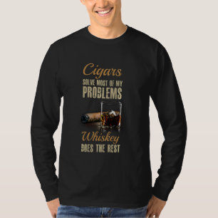 Camiseta Cigar Y Bourbon T Shirt Ideal Para El Salón Del Ci