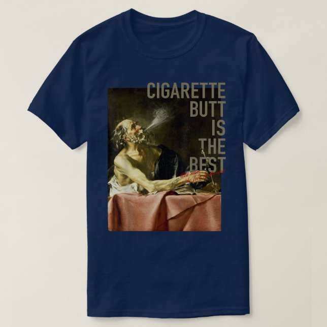 Camiseta CIGARETTE BUTT ES LA MEJOR HISTORIA Hadas Hombres  (Diseño del anverso)