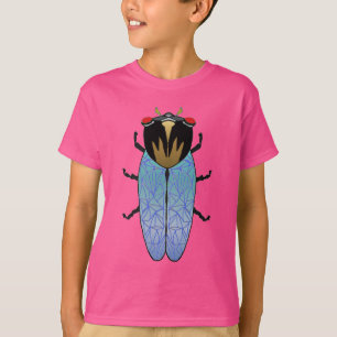 Camiseta Cigarra negra linda
