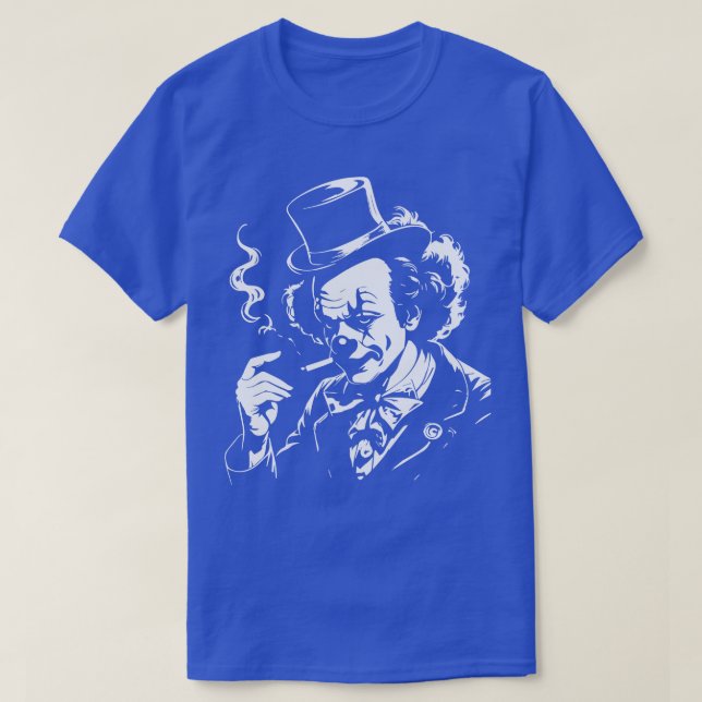 Camiseta cigarrillo de payaso triste (Diseño del anverso)