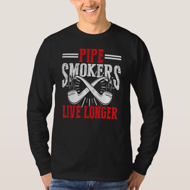Camiseta Cigarrillo humeante de tabaco de pipa de tabaco ci (Anverso)