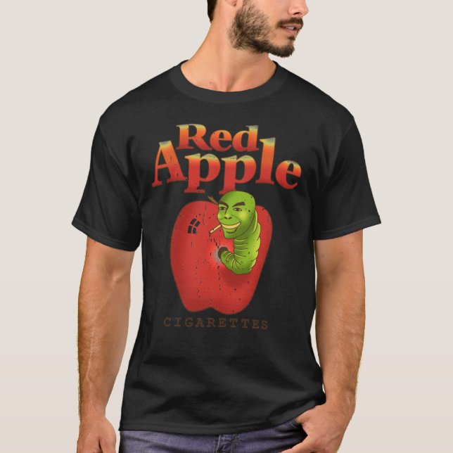 Camiseta Cigarrillos de Apple Rojo - Tarantino Brand Classi (Anverso)