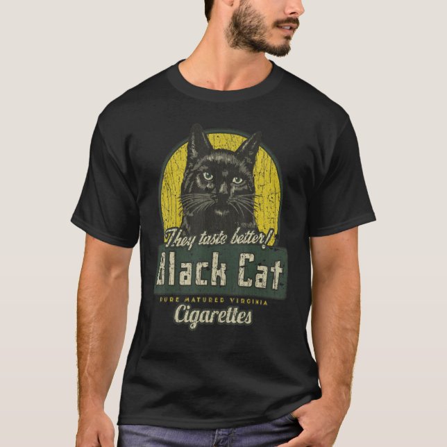 Camiseta Cigarrillos de gato negro 1904 (Anverso)
