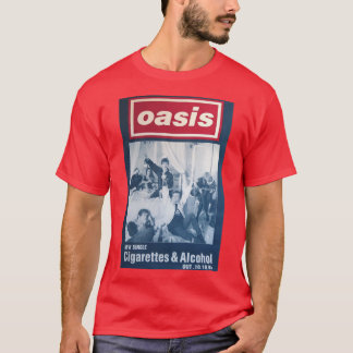 Camiseta Cigarrillos y alcohol chica minimalista