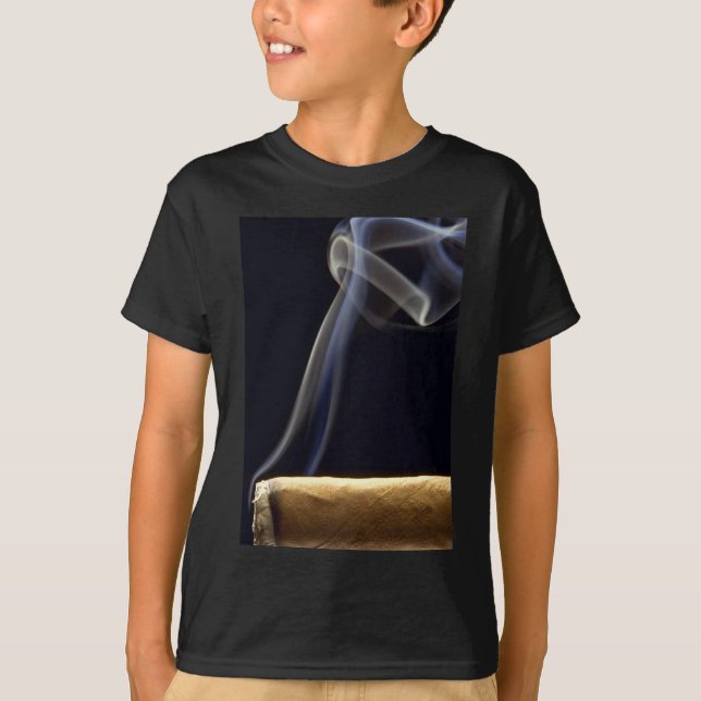 Camiseta Cigarro hermoso con humo (Anverso)