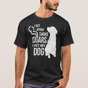 Camiseta Cigarros De Humo Y Animales Fumadores De Perros Ma