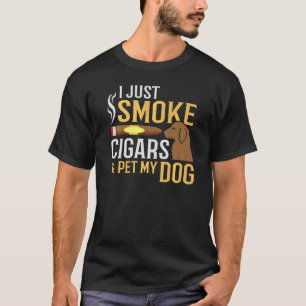 Camiseta Cigarros De Humo Y Mascota Mi Perro Funny Humo De