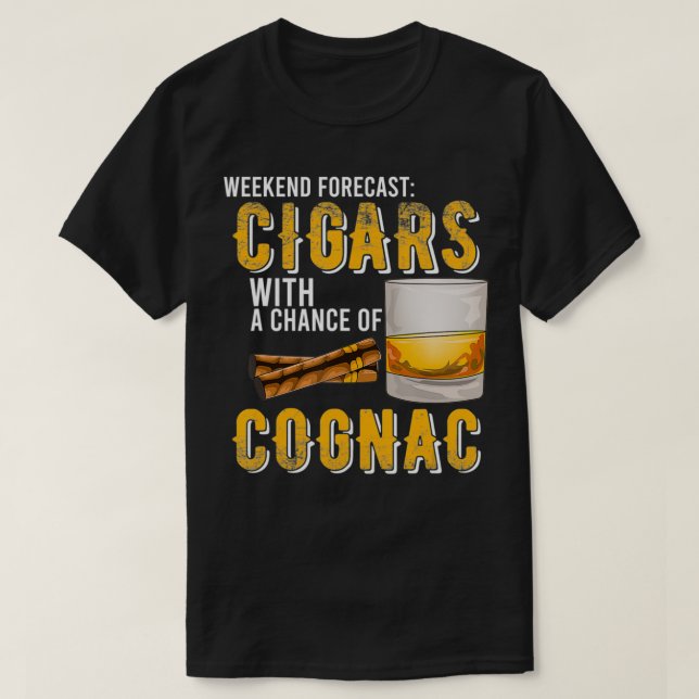 Camiseta Cigarros de previsión de fin de semana con posibil (Diseño del anverso)
