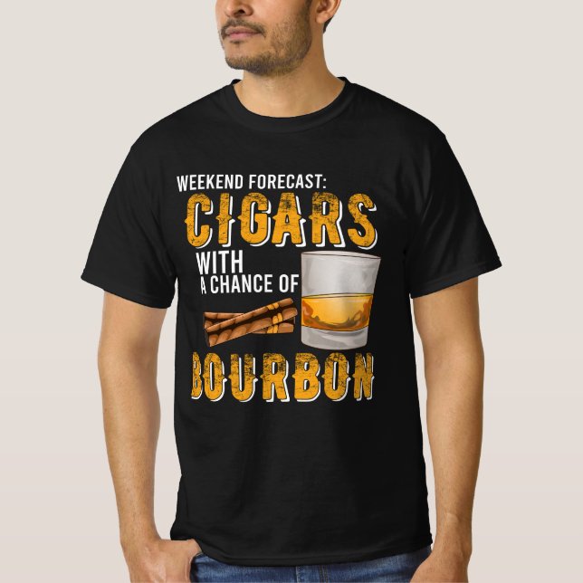Camiseta Cigarros de previsión de fin de semana con posibil (Anverso)