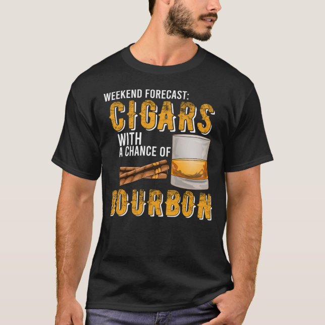Camiseta Cigarros de previsión de fin de semana con posibil (Anverso)