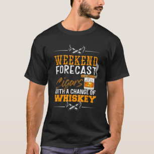 Camiseta Cigarros de previsión de fin de semana con posibil