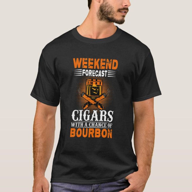 Camiseta Cigarros de previsión de fin de semana con posibil (Anverso)