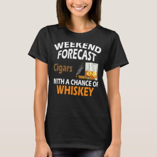 Camiseta Cigarros De Previsión De Fin De Semana Con Una Opo