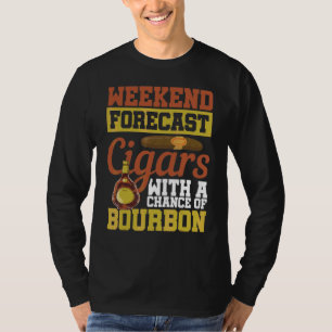 Camiseta Cigarros De Previsión De Fin De Semana Con Una Pos