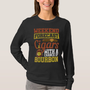 Camiseta Cigarros De Previsión De Fin De Semana Con Una Pos