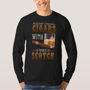 Camiseta Cigarros De Previsión De Fin De Semana Y Whiskey W
