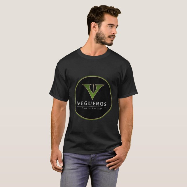 Camiseta Cigarros del cubano de Vegueros (Anverso completo)