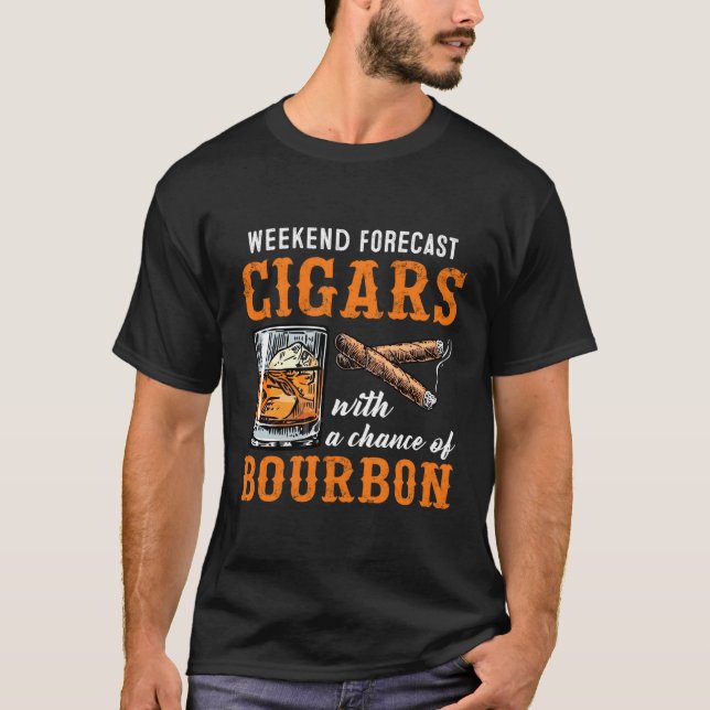 Camiseta Cigarros fumadores con bebedor de Borbón (Anverso)