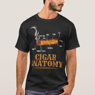 Camiseta Cigarros humorados para fumadores de anatomía de p