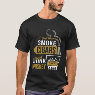 Camiseta Cigarros para fumar beber cigarro Whiskey Lover Ci
