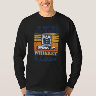 Camiseta Cigarros Y Whiskey Tabaco Consumo De Liquidez