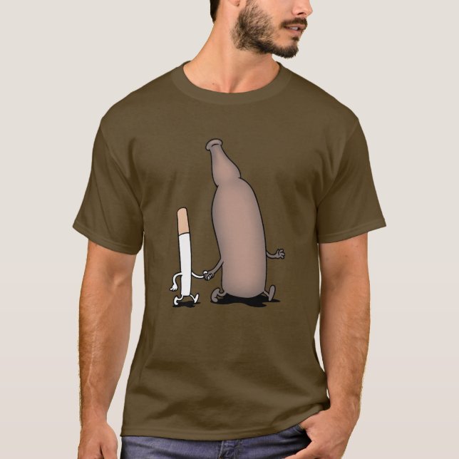 Camiseta Cigs-n-Cerveza (Anverso)