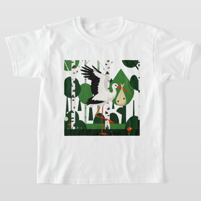 Camiseta Cigüeña blanca (Distribución)