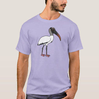 Camiseta Cigüeña de madera de Birdorable