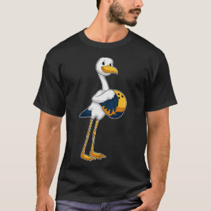Camiseta Cigüeña en Bowling con bolera