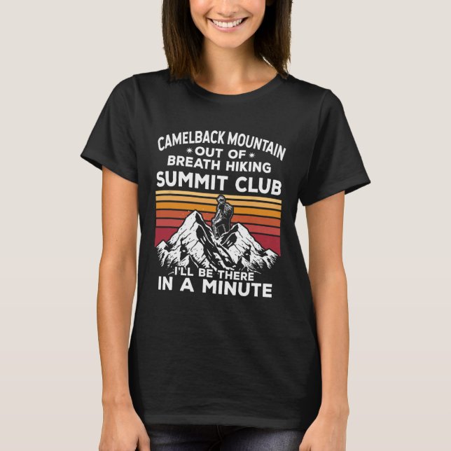 Camiseta Cima de Camelback Mountain sin aliento I'l (Anverso)