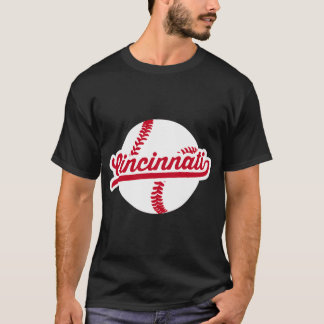 Camiseta Cincinnati Béisbol Ohio Orgullo Ciudad Amor Rojo