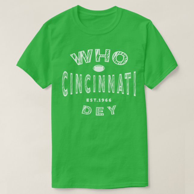 Camiseta Cincinnati Bengals (Diseño del anverso)