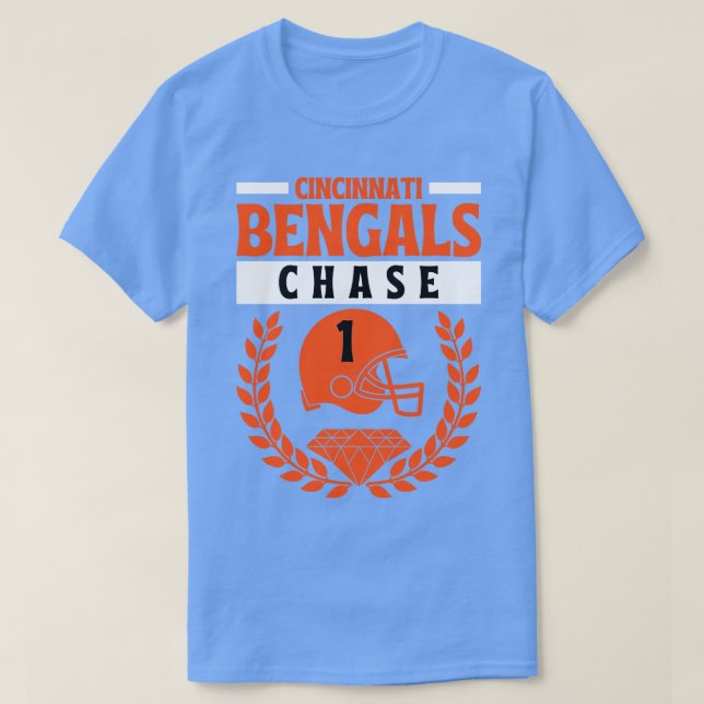 Camiseta Cincinnati Bengals JaMarr Chase 1 americano (Diseño del anverso)