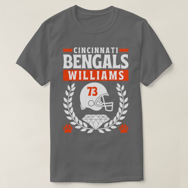 Camiseta Cincinnati Bengals Williams edición 73 (Diseño del anverso)
