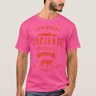 Camiseta Cincinnati Fanatic Vintage Naranja Textos