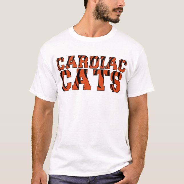 Camiseta Cincinnati   "gatos cardiacos " (Anverso)
