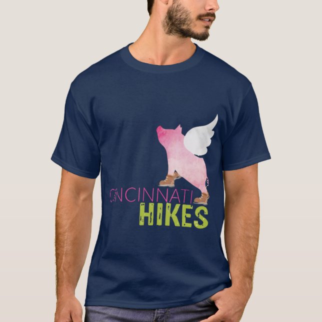 Camiseta Cincinnati Hikes Pig anditle family (Anverso)
