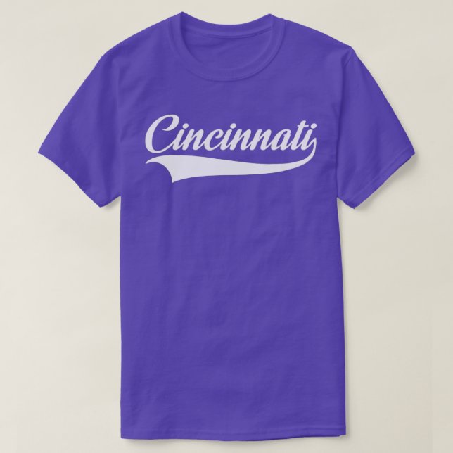 Camiseta Cincinnati Hometown Pride  OH  Throwback Design  C (Diseño del anverso)