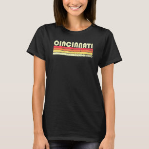 Camiseta Cincinnati Oh Ohio Raíces de la Ciudad Retro 70 añ